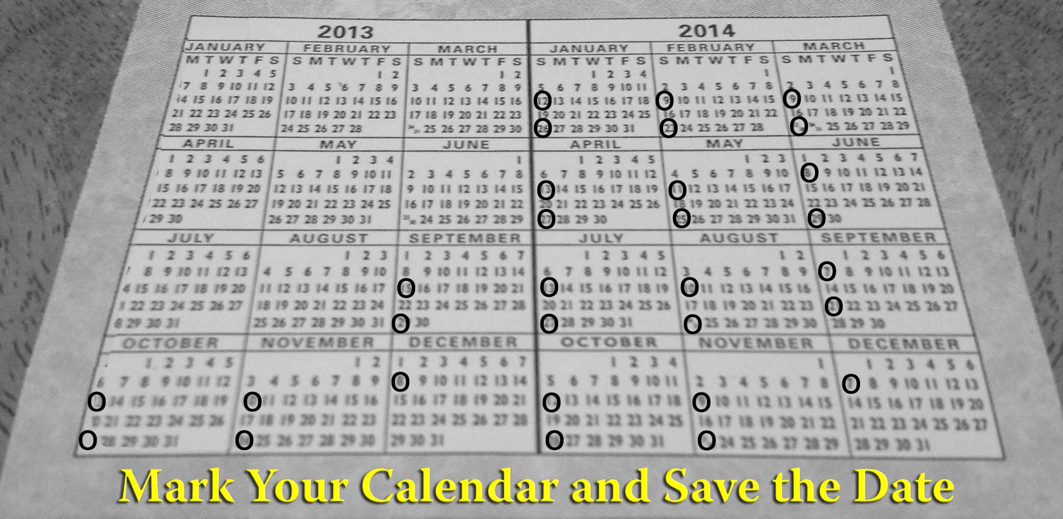 Calendar of Vox Novus Events
